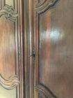 18th-century solid walnut wardrobe