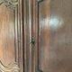 18th-century solid walnut wardrobe