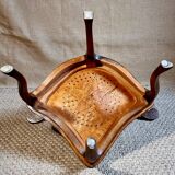 Pair of 1900 living room armchairs with bistro seating