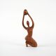 Sculpture en teck femme, design danois, années 1970, fabriquée au Danemark