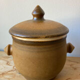 Handcrafted stoneware pot signed François Chapuis