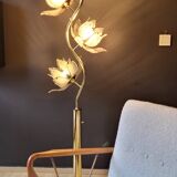 Hollywood Regency Lotus Flower Floor Lamp