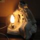 Lamp pierrot the moon, vintage