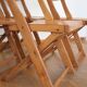 Set of 4 folding chairs in wood 70