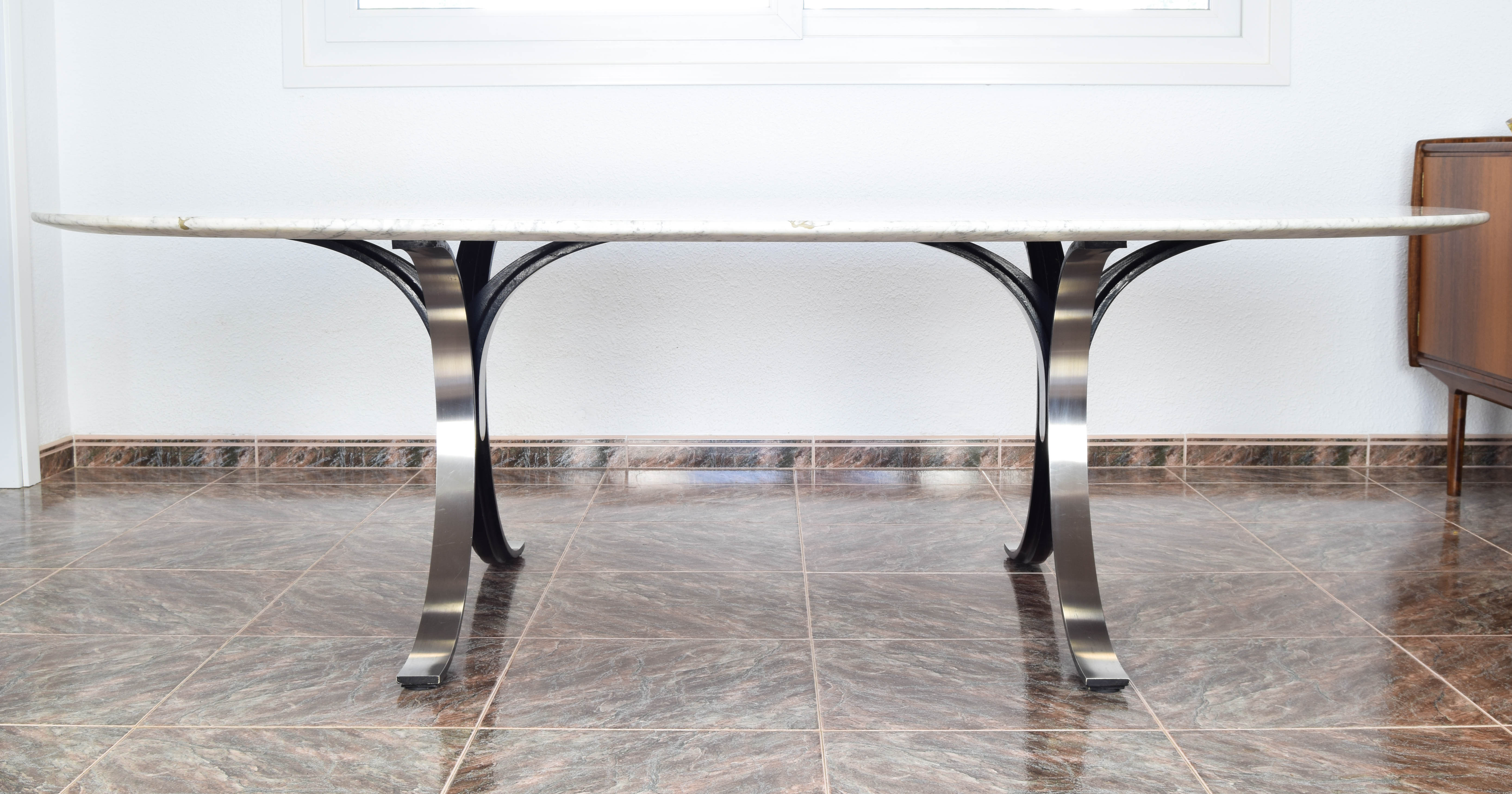Table en marbre T102 par Osvaldo Borsani et Eugenio Gerli pour Tecno Italia