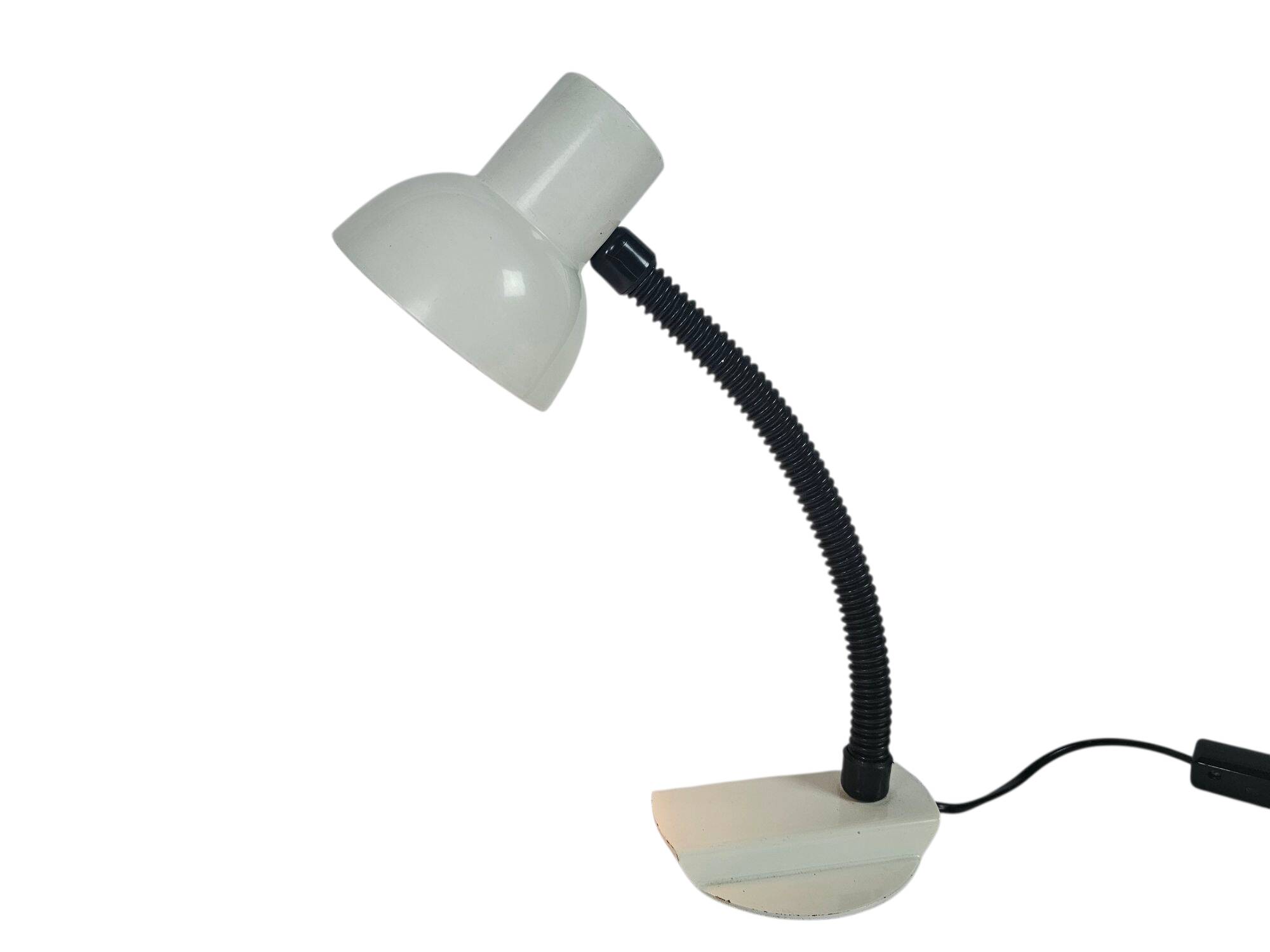 Dutch design - Hala Zeist - desklamp- model 703 - gooseneck - white - 70's