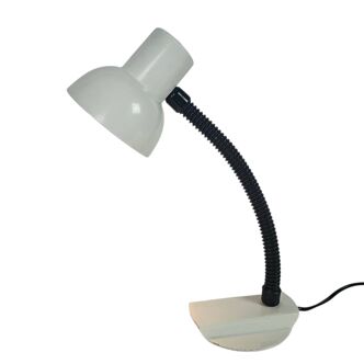 Lampe de bureau design hollandais Hala Zeist modèle 703 col de cygne blanc années 70
