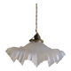 Antique molded glass pendant light - 1930-40