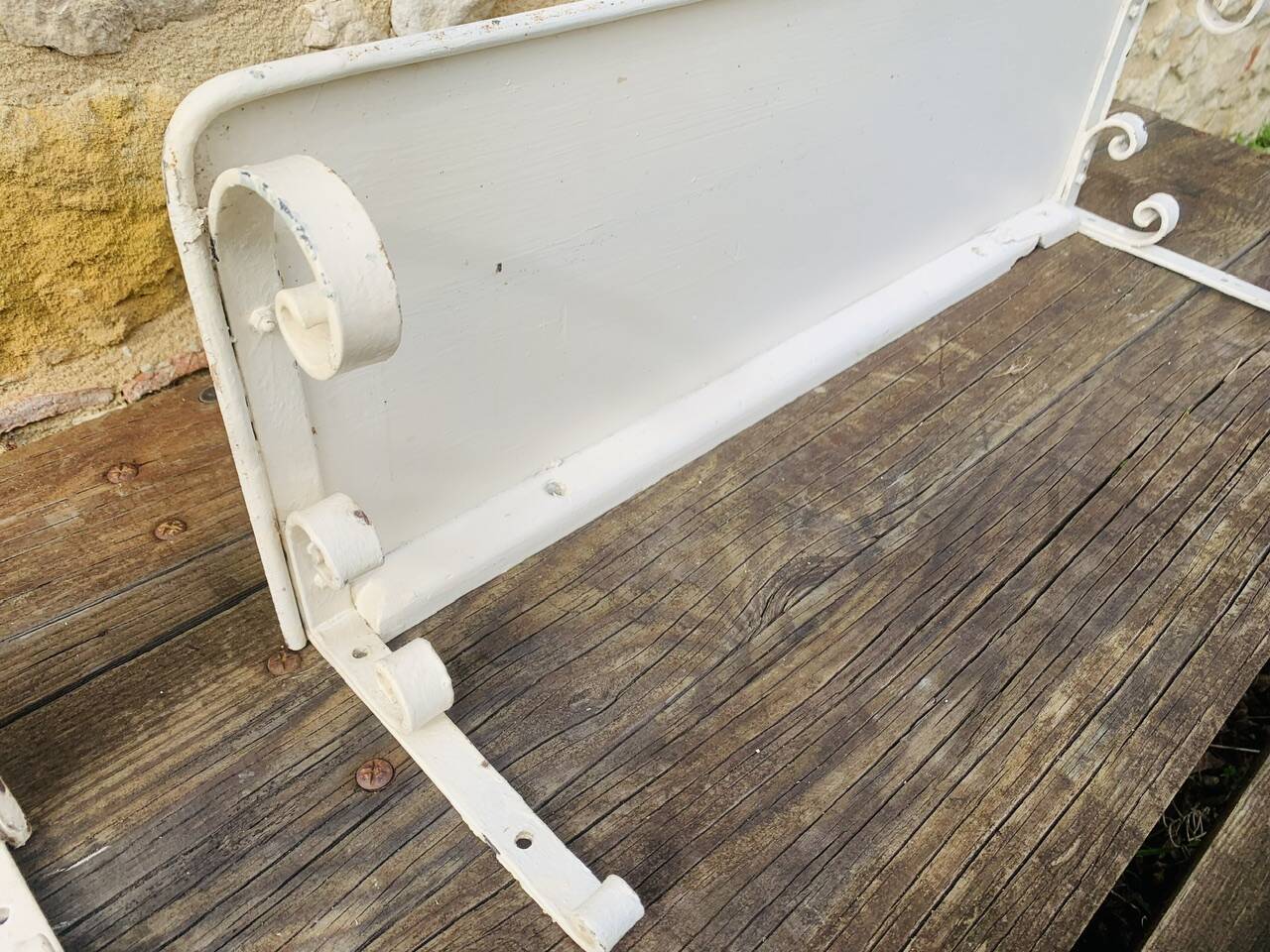 Pair of vintage garden wall shelves, circa 40's/50's