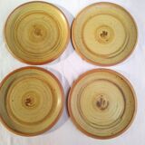 4 flat sandstone plates