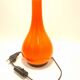 Orange opaline lamp