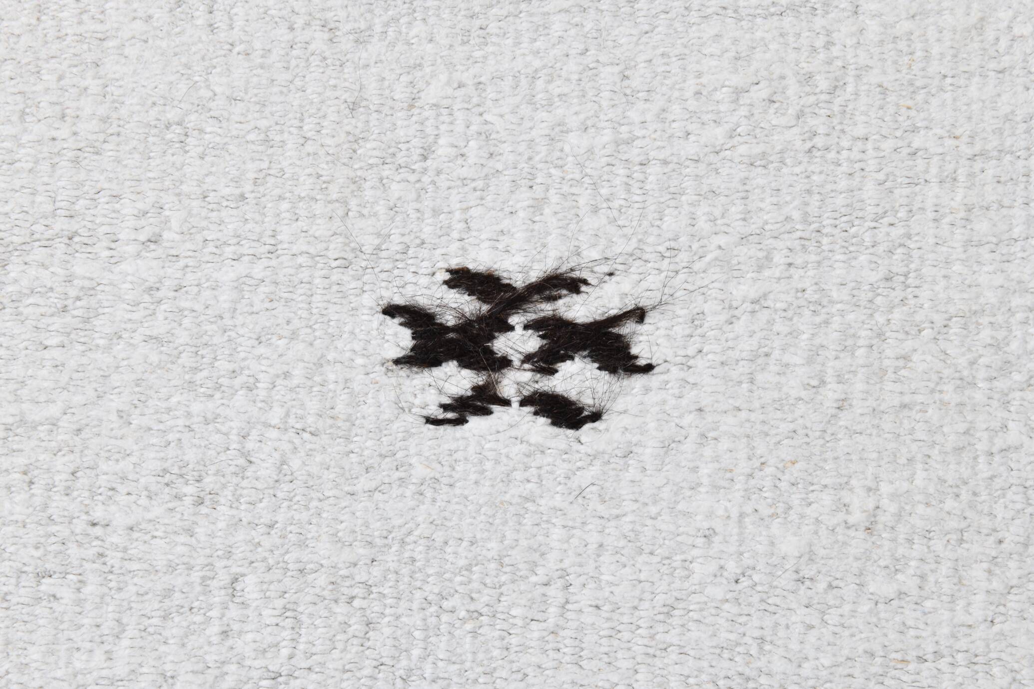 White Brown Striped Turkish Runner Rug, 70x310Cm