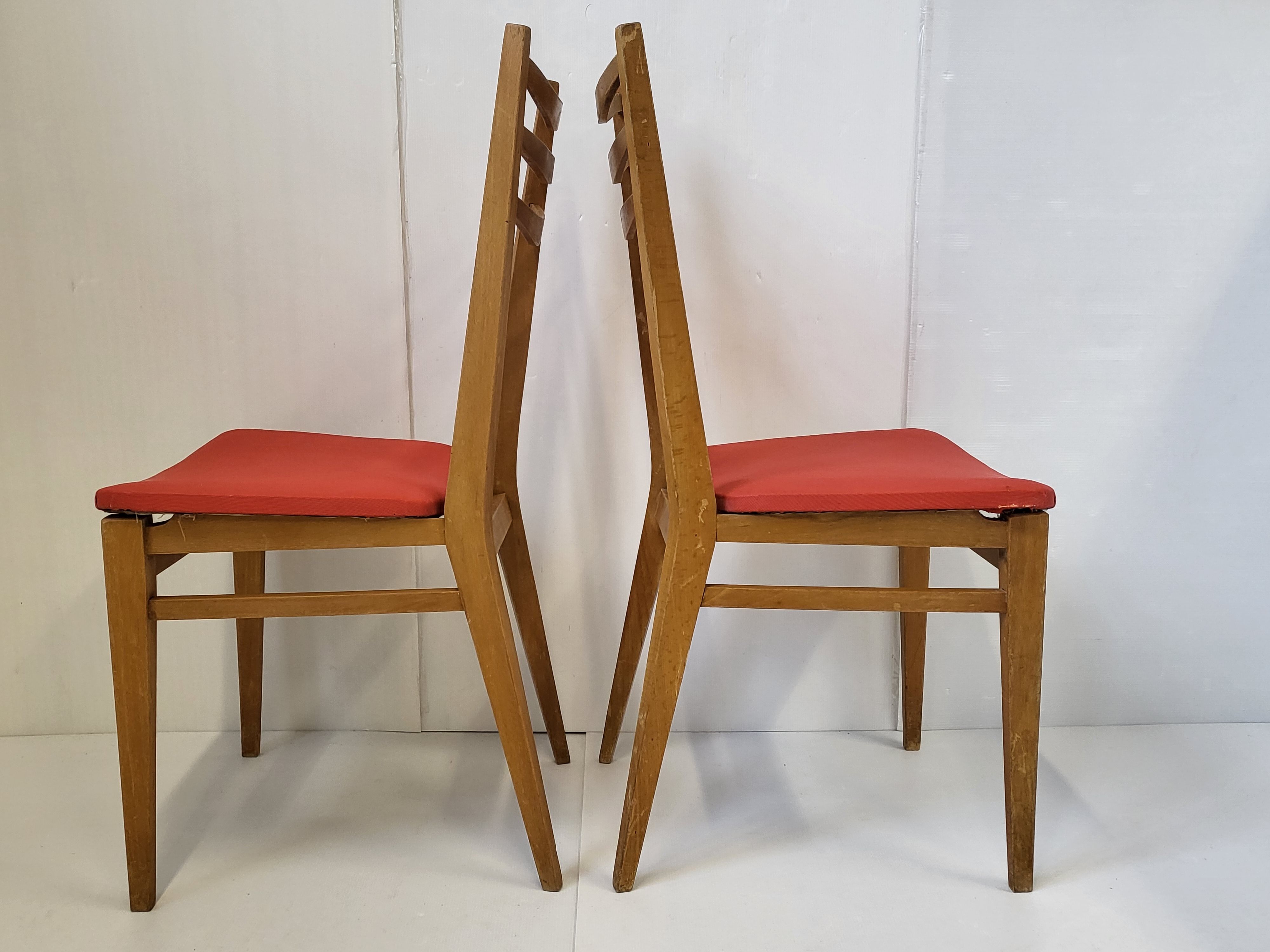 Suite of 5 chairs 1950