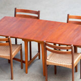 Table scandinave vintage pliante 1960