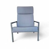 Gijs van der Sluis high back arm chair light grey