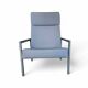 Gijs van der Sluis high back arm chair light grey