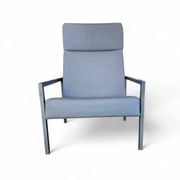 Gijs van der Sluis high back arm chair light grey