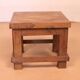Old small Burmese teak workshop bedside table / ideal in a harness to put 1 plant or e