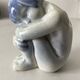 Rare statuette fillette delft signée et numérotée