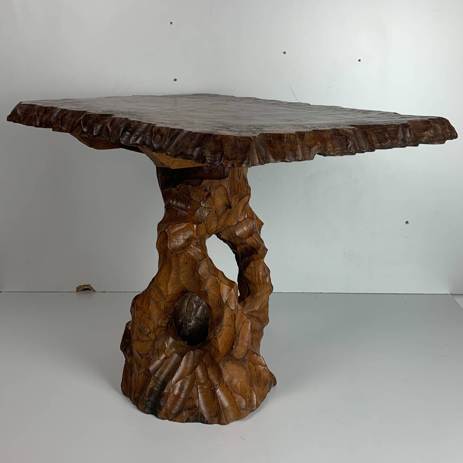 Biomorphic brutalist organic side table, Dutch 1960s