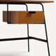 Bureau CM178 Pierre Paulin pour Thonet en chêne et métal noir – Années 1950