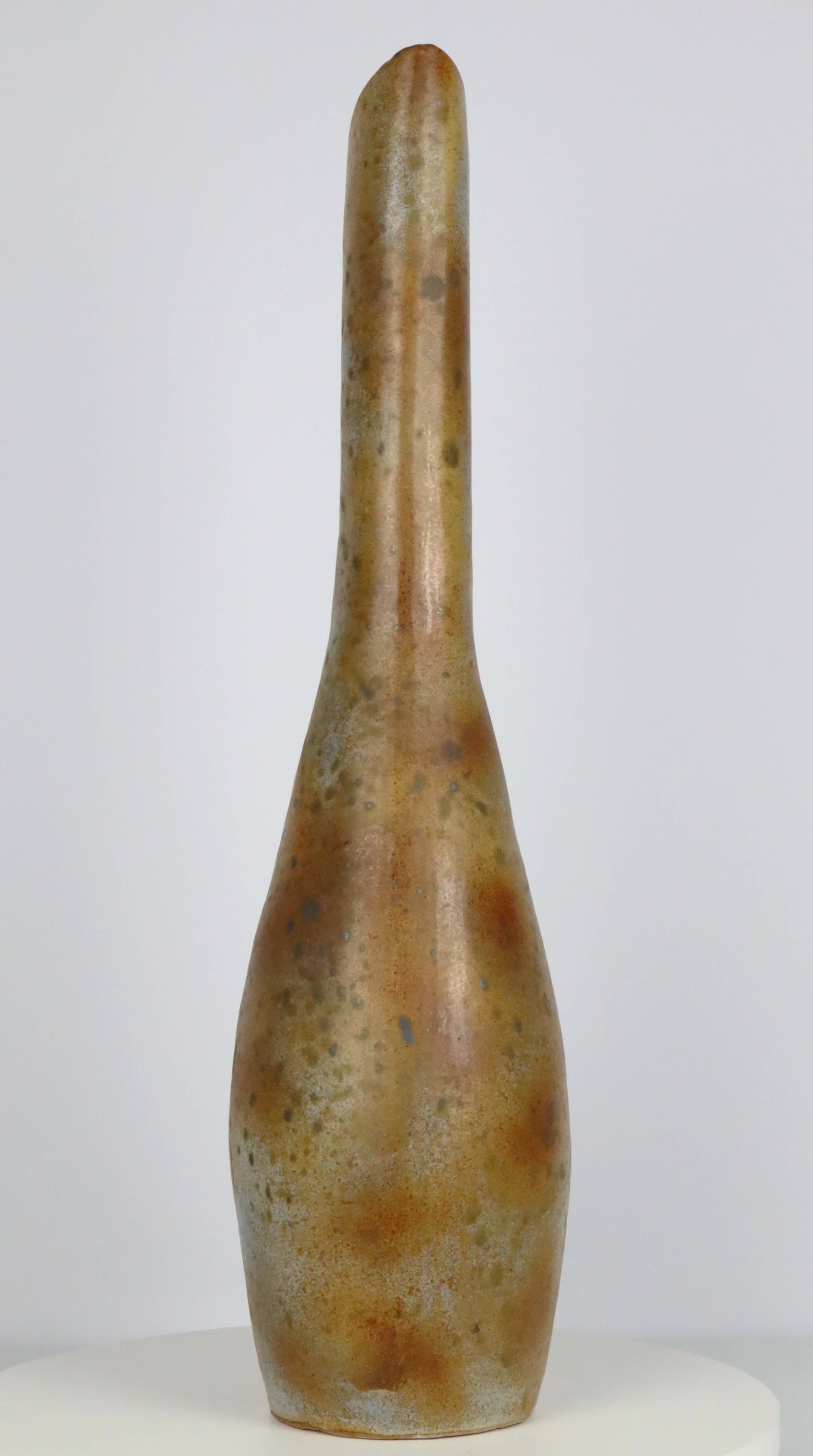Ceramic vase by Agnès Escala Vallauris 1970