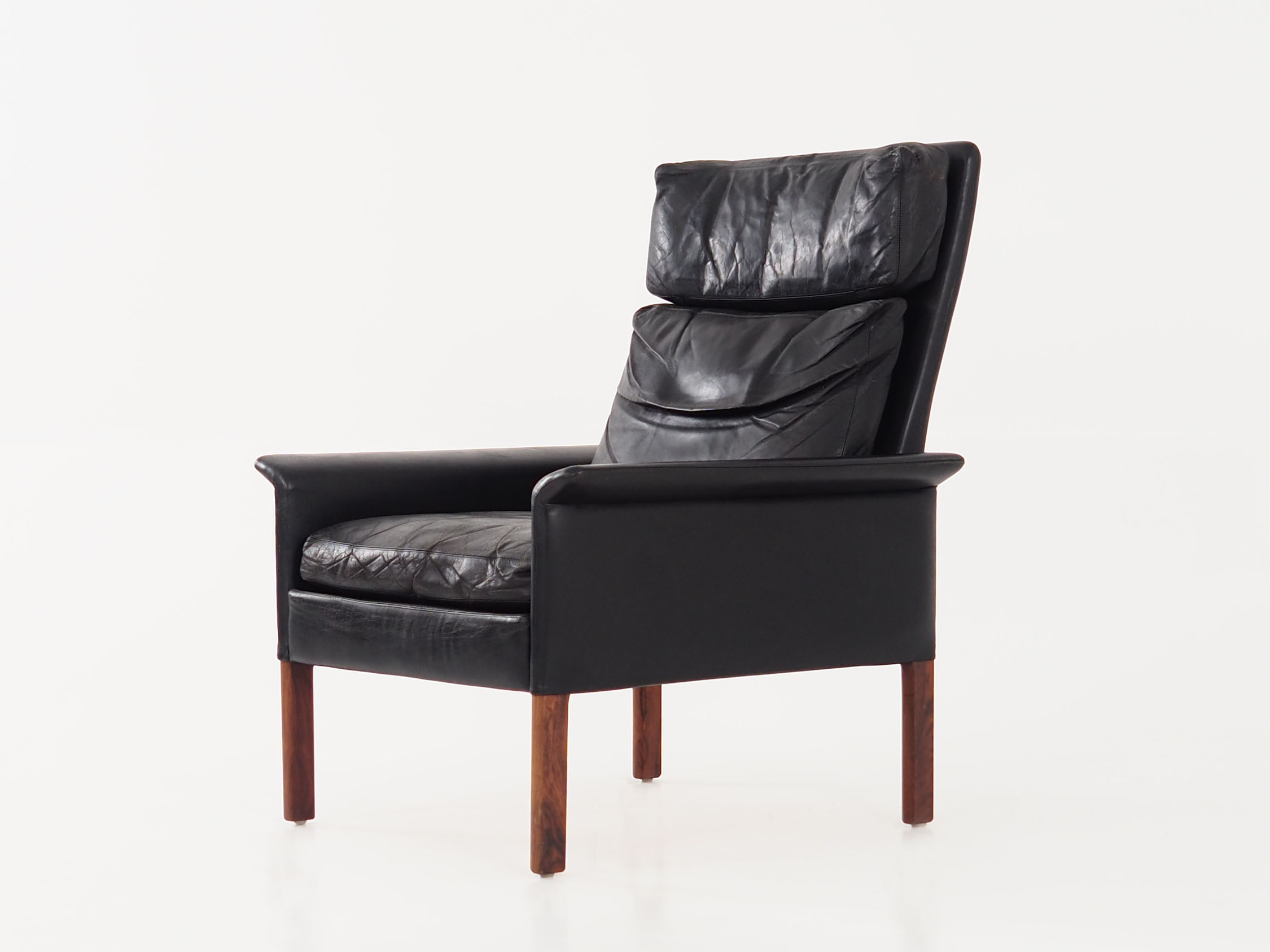 Leather armchair by Hans Olsen