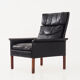 Leather armchair by Hans Olsen