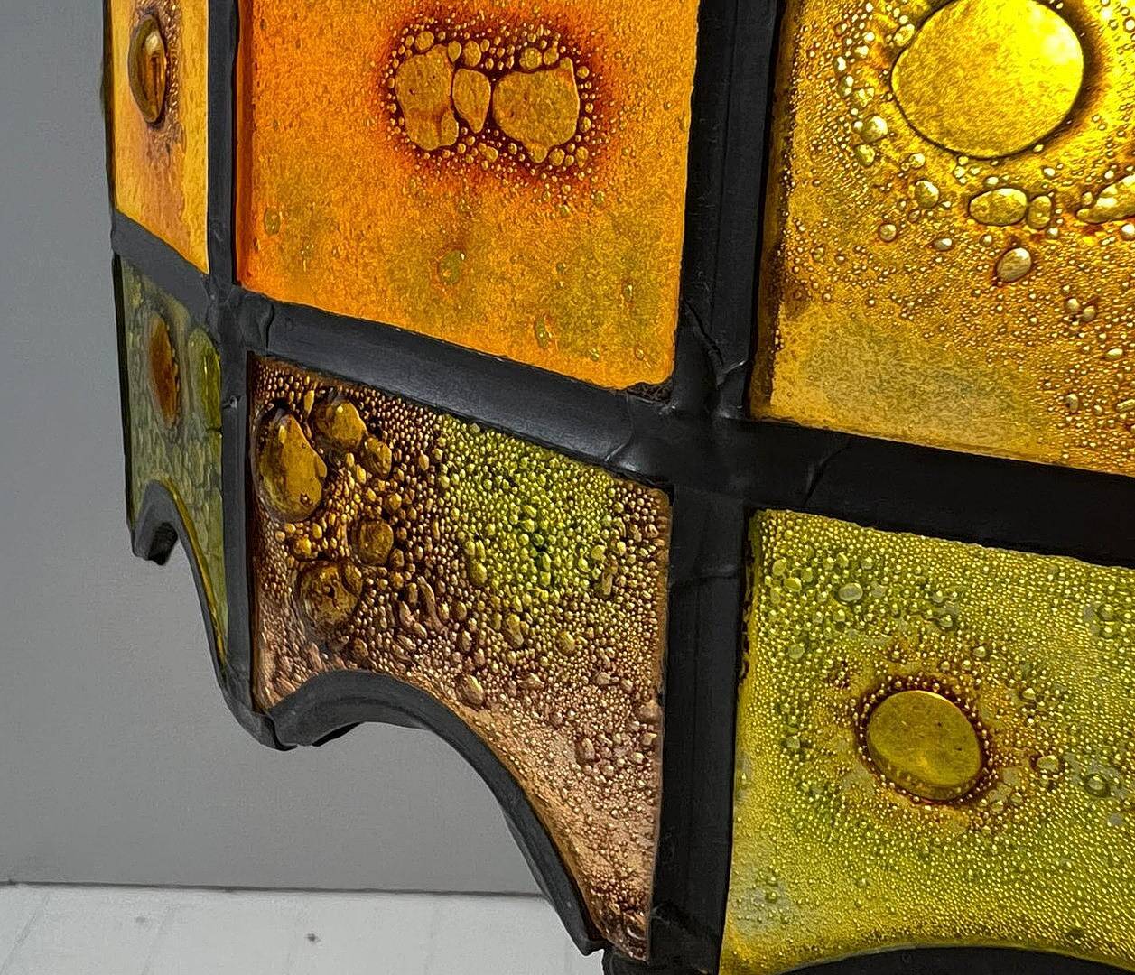 Felipe Delfinger for Feders. Brutalist ceiling lamp/ceiling light by Felipe Delfinger for Feders, 1970s.