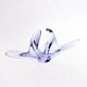 Blue glass fruit basket Cofrac style