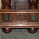 Louis XIII Revival wardrobe in walnut and marble