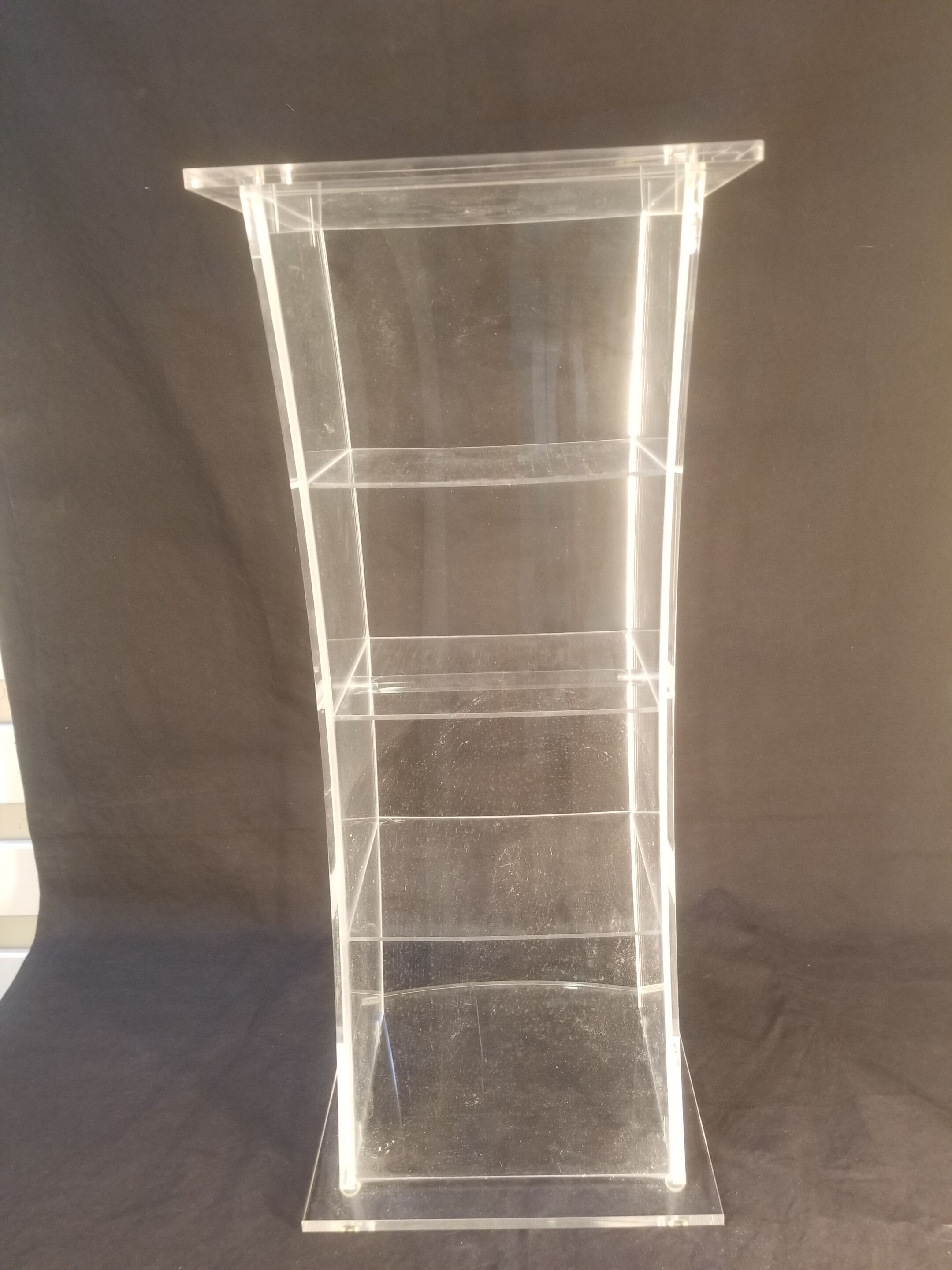 Plexiglas CD storage column - Vintage design 80s