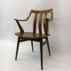 Set of 4 teak plywood dining chairs attributed to Pastoe, 1960s