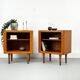 Set of 2 Danish Teak Nightstand by CFC Silkeborg, 1980s