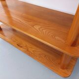 Vintage elm bookcase from the 80s