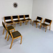 Set of 8 Thygesen and Sorensen / Magnus Olesen designer chairs from the 70s