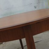 1960s round diningtable in teak from Lübke