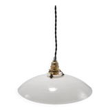 Opaline glass pendant light