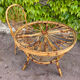 1950s rattan table from France