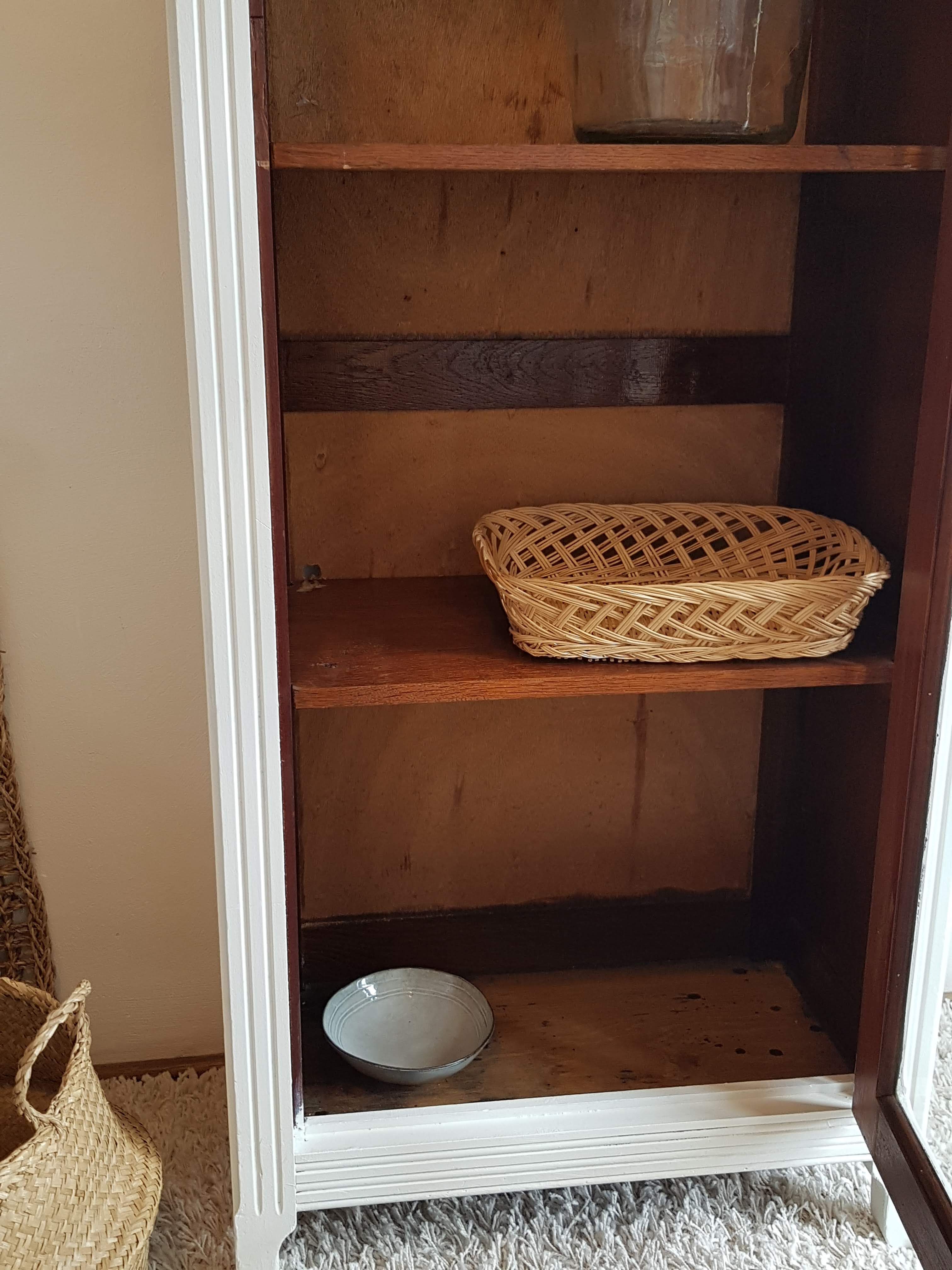 Old white parisian wardrobe