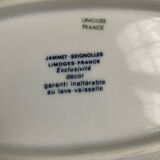 Limoges Jammet Seignolles ravier with blueberry decoration