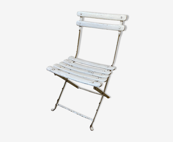 Chaise pliante enfant blanche