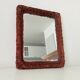 Vintage wicker mirror