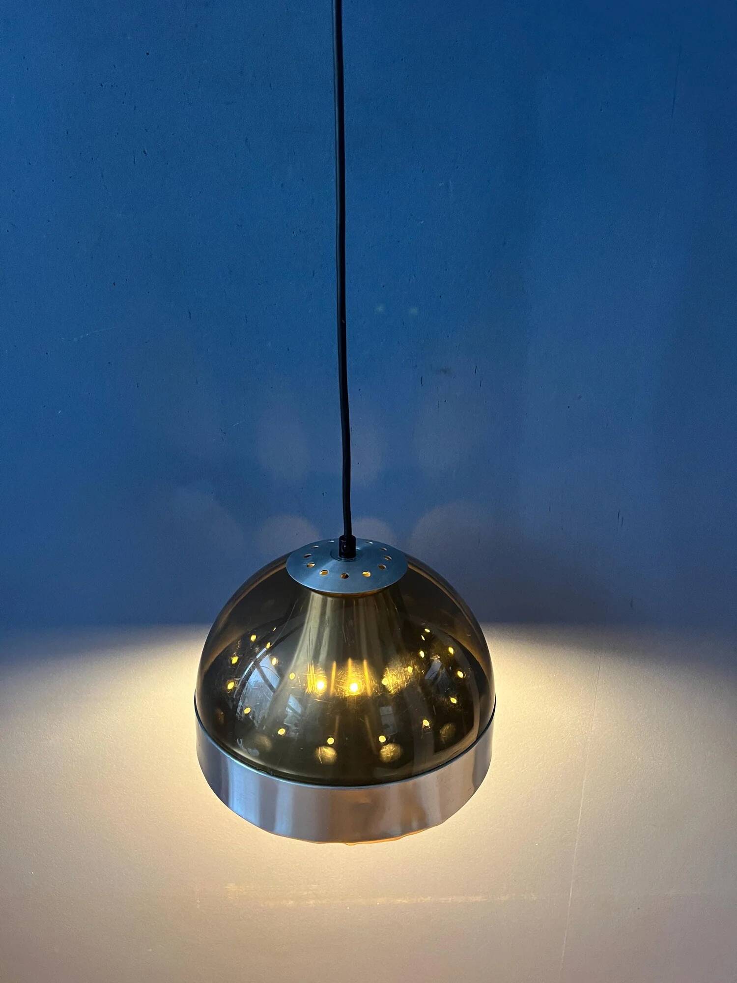 Mid-century Dijkstra plexiglass space age pendant lamp