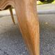Large Louis XV dining table stripped in solid oak 1960 260cm