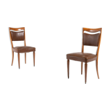 Set of 2 Italian chairs by Vittorio Dassi 1950