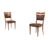 Set of 2 Italian chairs by Vittorio Dassi 1950