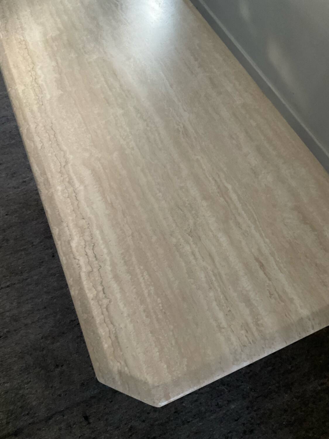 1970s travertine coffee table