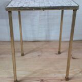 Golden vintage ceramic side table