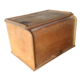 Oak curtained desk organizer circa 1930